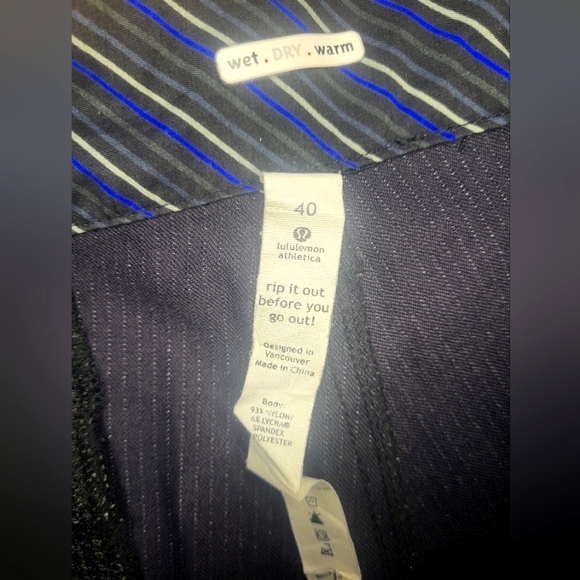 Lululemon Men’s Hybrid Striped Shorts Size 40 – Athletic Casual Performance A84 - Picture 2 of 8